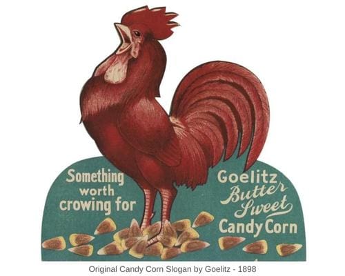 Old Candy Corn Slogan 1 - Candy Retailer Old Candy Corn Slogan