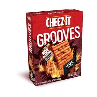 Cheez It Grooves Scorchin Hot Cheddar - Candy Retailer Cheez It Grooves Scorchin Hot Cheddar