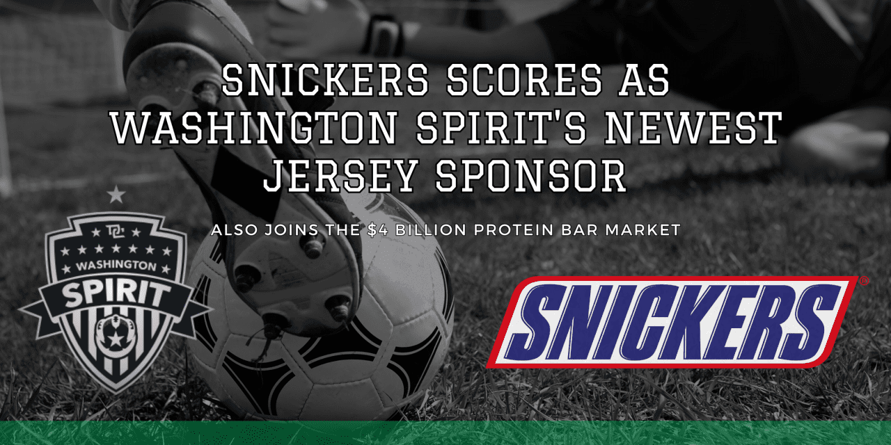 Snickers Scores as Washington Spirit’s Newest Jersey Sponsor