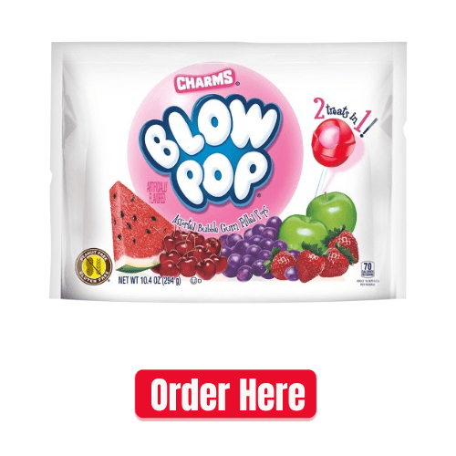 Charms Assorted Blow Pops 10.4oz Bag - Candy Retailer Charms Assorted Blow Pops oz Bag