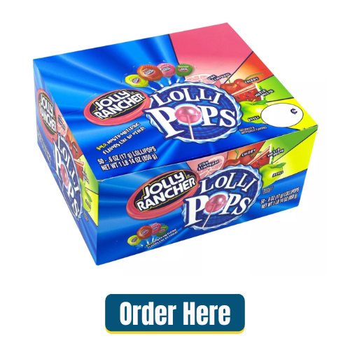 Jolly Rancher Assorted Lolli Pops 50ct Box at Candy Retailer - Candy Retailer Jolly Rancher Assorted Lolli Pops ct Box at Candy Retailer