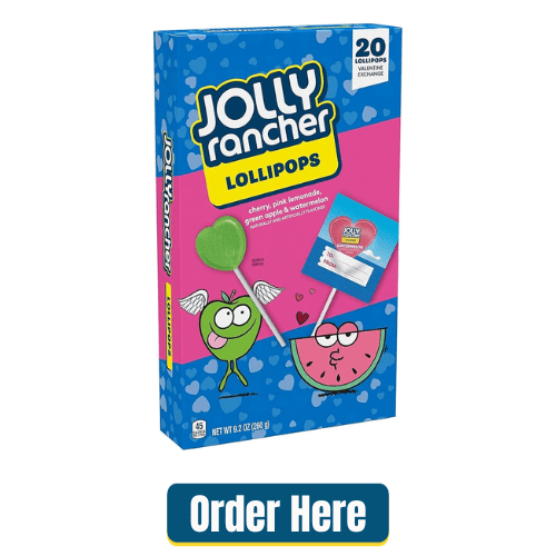 Jolly Rancher Assorted Lollipop Hearts Exchange 9.2oz Box at Candy Retailer - Candy Retailer Jolly Rancher Assorted Lollipop Hearts Exchange oz Box at Candy Retailer