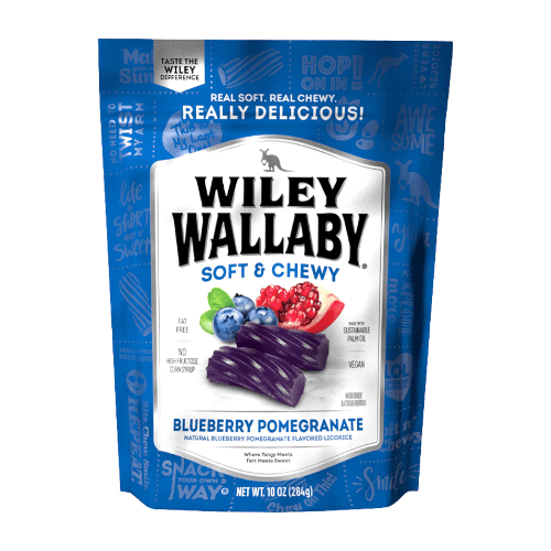 Wiley Wallaby Blueberry Pomegranate Licorice at Candy Retailer - Candy Retailer Wiley Wallaby Blueberry Pomegranate Licorice at Candy Retailer