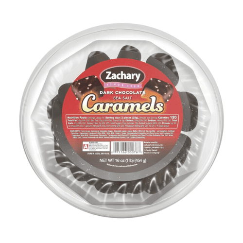 Zacharys Chocolate Caramel Products at candy retailer