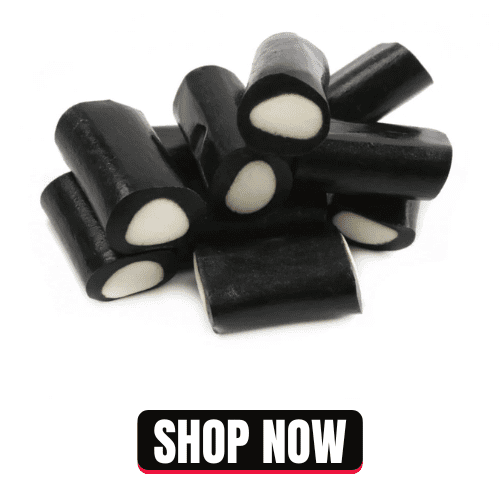 Gerrit J Verburg Black Licorice Rockies White Center - Candy Retailer Gerrit J Verburg Black Licorice Rockies White Center