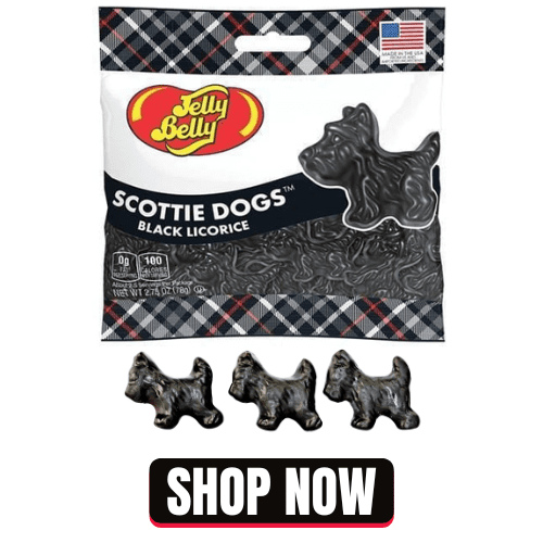Jelly Belly Black Licorice Scottie Dogs - Candy Retailer Jelly Belly Black Licorice Scottie Dogs