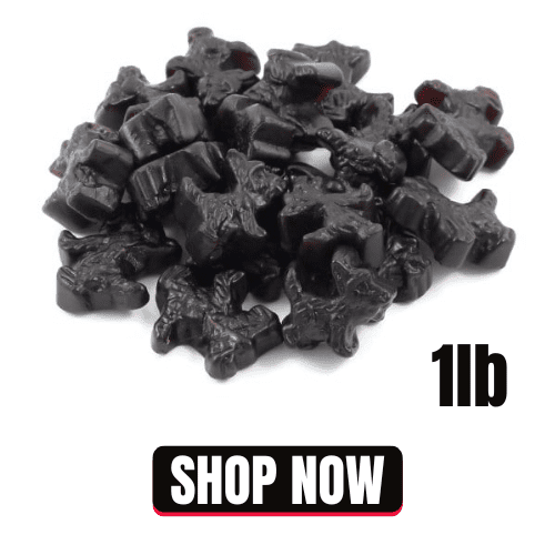Jelly Belly Scottie Dogs Black Licorice - Candy Retailer Jelly Belly Scottie Dogs Black Licorice