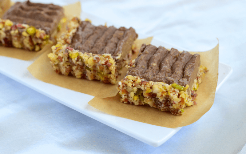 Pistachio and Chocolate Tart Recipe by Candy Retailer - Candy Retailer Pistachio and Chocolate Tart Recipe by Candy Retailer