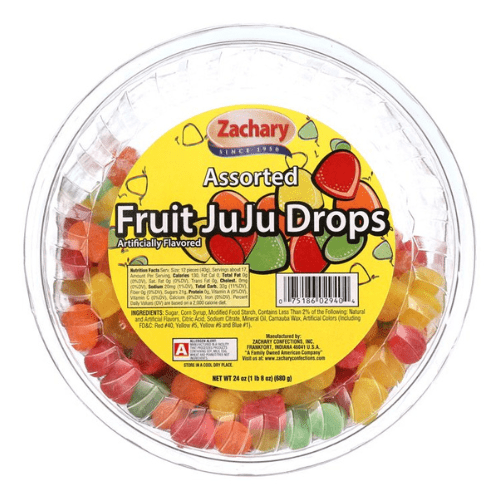 Zachary Assorted Fruit Juju Drops - Candy Retailer Zachary Assorted Fruit Juju Drops