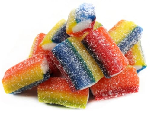 Broadway Sour Rainbow Licorice Bites - Candy Retailer Broadway Sour Rainbow Licorice Bites