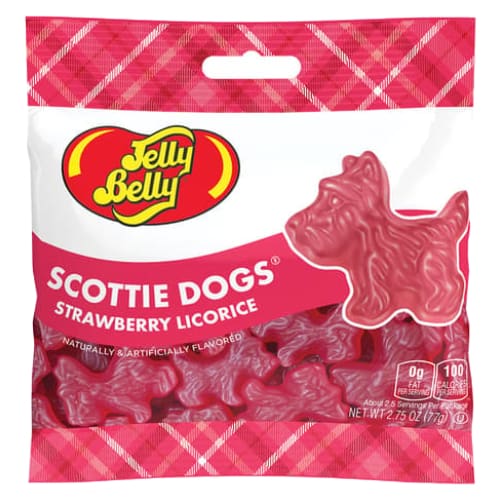 Jelly Belly Strawberry Licorice Scottie Dogs - Candy Retailer Jelly Belly Strawberry Licorice Scottie Dogs