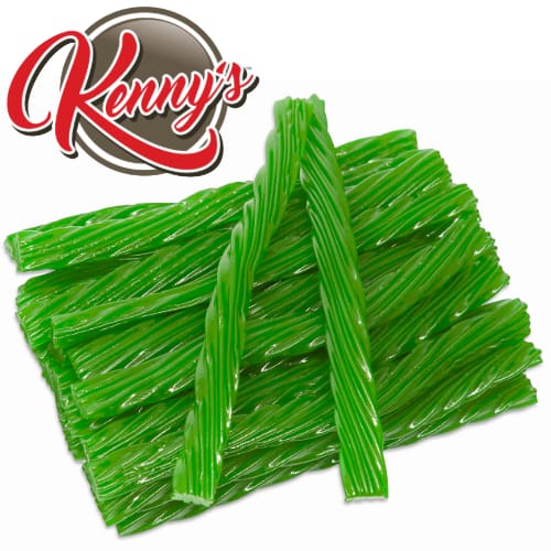 Kennys Jumbo Green Apple Licorice Twists - Candy Retailer Kennys Jumbo Green Apple Licorice Twists