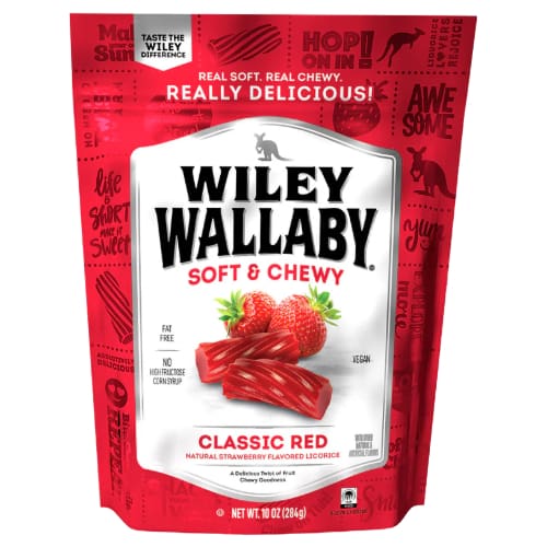 Wiley Wallaby Original Red Licorice - Candy Retailer Wiley Wallaby Original Red Licorice