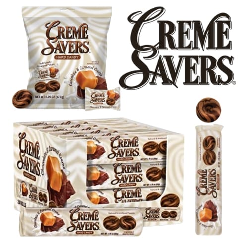Chocolate Caramel Creme Savers - Candy Retailer Chocolate Caramel Creme Savers