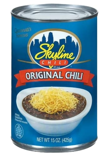 Skyline Canned Chili - Candy Retailer Skyline Chili