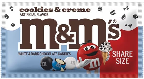 Cookies and Creme M and Ms