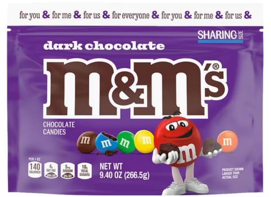 Dark Chocolate M and Ms