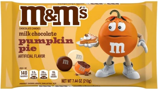 Milk Chocolate Pumpkin Pie M and Ms