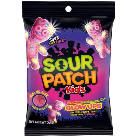Sour Patch Kids Glow Up Strawberry Watermelon - Candy Retailer Sour Patch Kids Glow Up Strawberry Watermelon