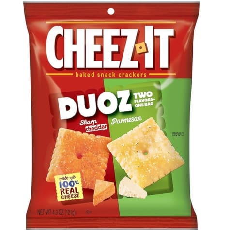 Cheez-It Duoz Sharp Cheddar and Parmesan - Candy Retailer CheezIt Duoz Sharp Cheddar and Parmesan