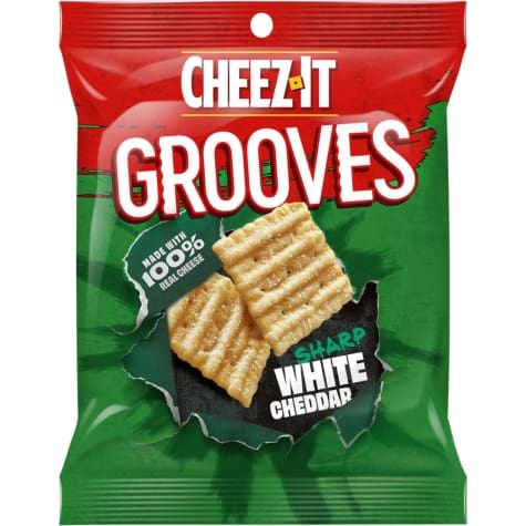 Cheez-It Grooves Sharp White Cheddar - Candy Retailer CheezIt Grooves Sharp White Cheddar