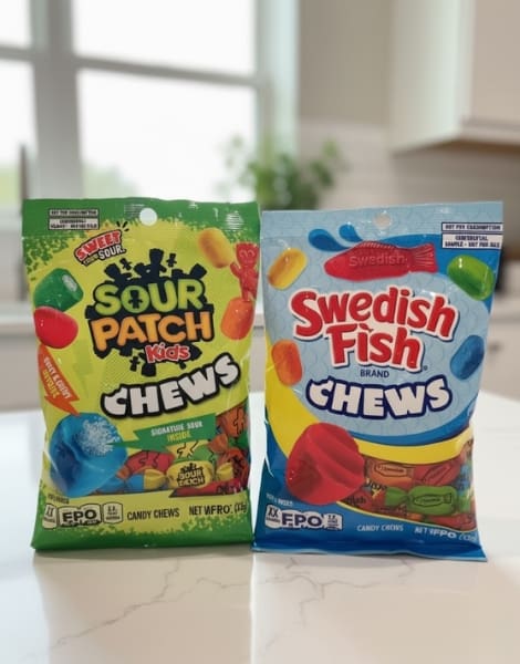 Swedish Fish and Sour Patch Kids Chews - Candy Retailer Swedish Fish and Sour Patch Kids Chews