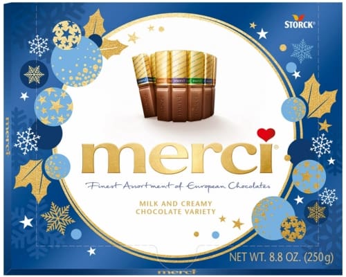 Merci Milk Chocolate Ornaments - Candy Retailer Merci Milk Chocolate Ornaments