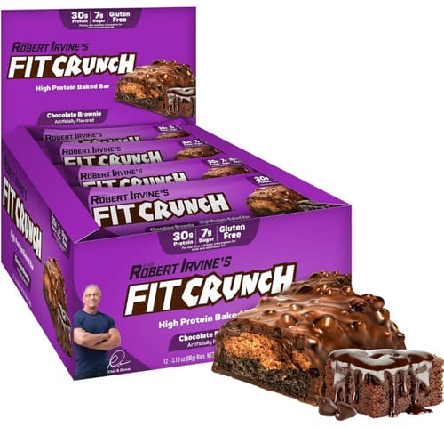 Chocolate Brownie Fit Crunch Protein Bars - Candy Retailer Chocolate Brownie Fit Crunch Protein Bars