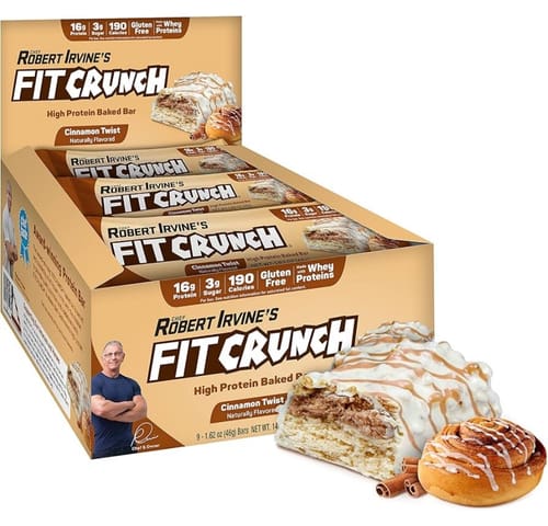 Cinnamon Twist Fit Crunch Protein Bars - Candy Retailer Cinnamon Twist Fit Crunch Protein Bars