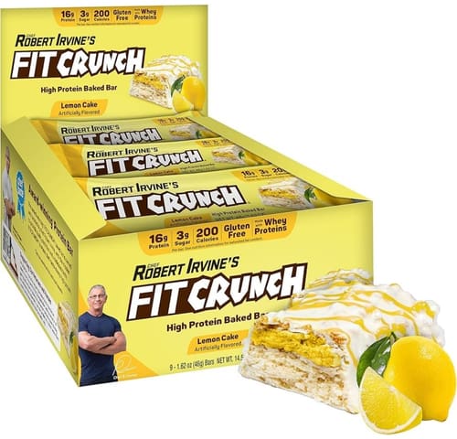 Lemon Cake Fit Crunch Protein Bars - Candy Retailer Lemon Cake Fit Crunch Protein Bars