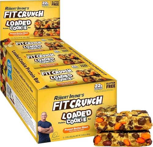 Peanut Butter Cookie Fit Crunch Protein Bars - Candy Retailer Peanut Butter Cookie Fit Crunch Protein Bars